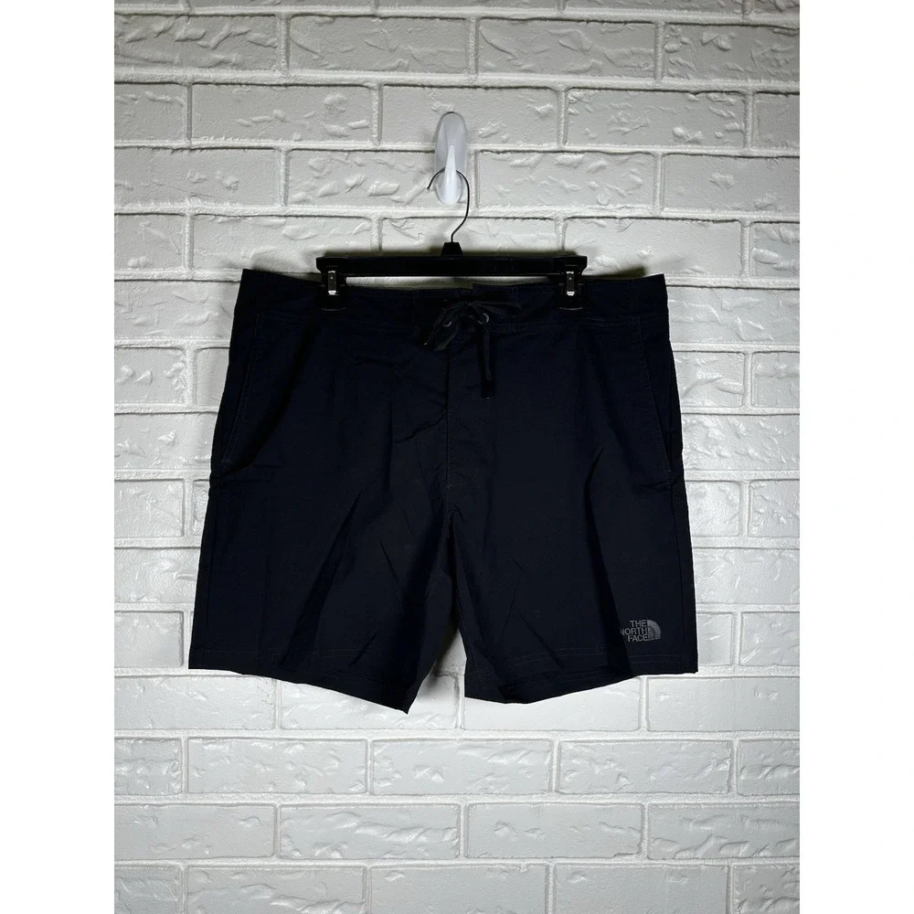 The‎ North Face Board Shorts Mens Size 36 Classic V Black Nylon Lightweight